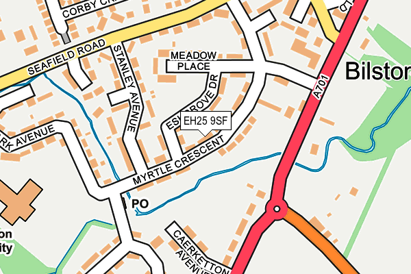 EH25 9SF map - OS OpenMap – Local (Ordnance Survey)