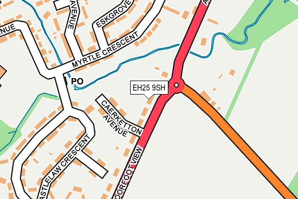 EH25 9SH map - OS OpenMap – Local (Ordnance Survey)