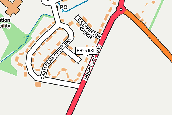 EH25 9SL map - OS OpenMap – Local (Ordnance Survey)