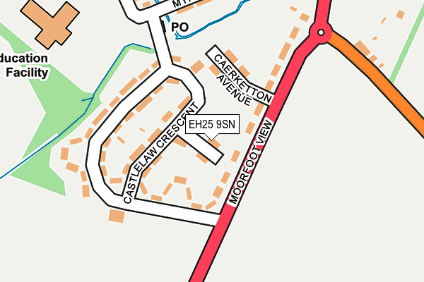 EH25 9SN map - OS OpenMap – Local (Ordnance Survey)