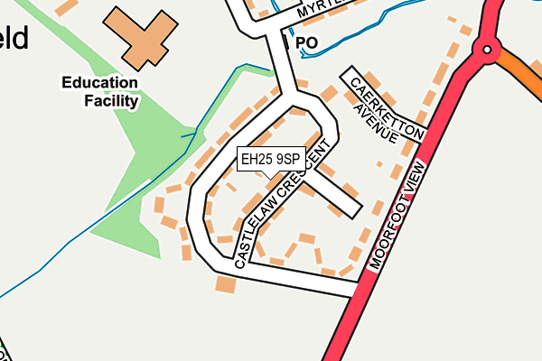 EH25 9SP map - OS OpenMap – Local (Ordnance Survey)