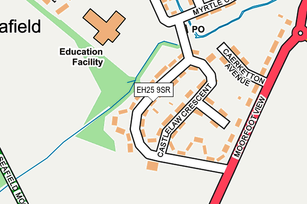 EH25 9SR map - OS OpenMap – Local (Ordnance Survey)