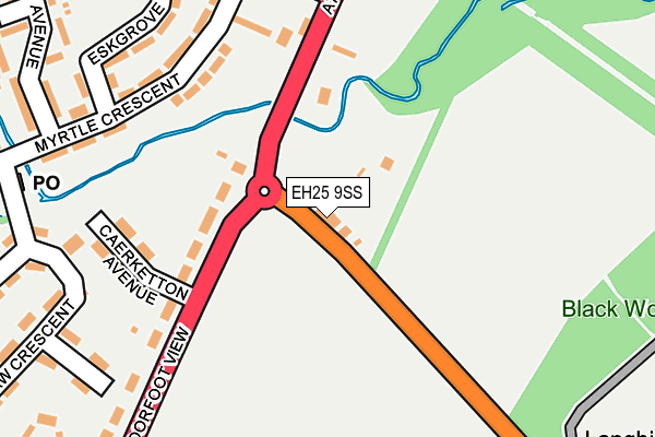 EH25 9SS map - OS OpenMap – Local (Ordnance Survey)