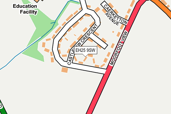 EH25 9SW map - OS OpenMap – Local (Ordnance Survey)