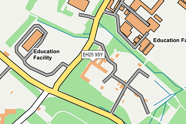 EH25 9SY map - OS OpenMap – Local (Ordnance Survey)