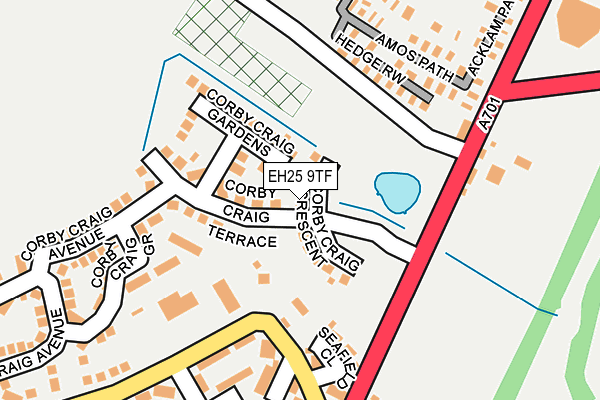 EH25 9TF map - OS OpenMap – Local (Ordnance Survey)