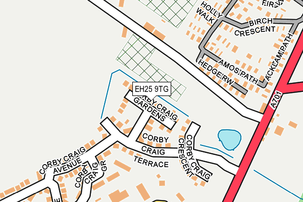 EH25 9TG map - OS OpenMap – Local (Ordnance Survey)