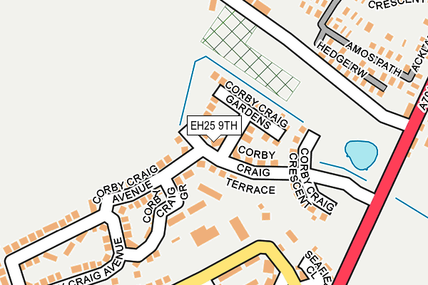 EH25 9TH map - OS OpenMap – Local (Ordnance Survey)