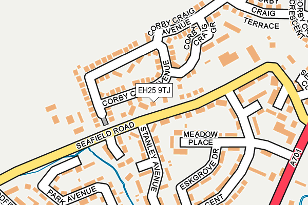 EH25 9TJ map - OS OpenMap – Local (Ordnance Survey)