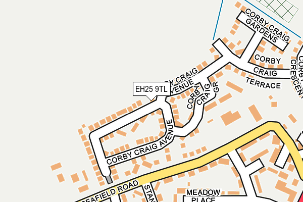 EH25 9TL map - OS OpenMap – Local (Ordnance Survey)