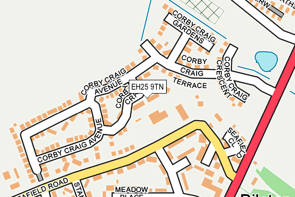 EH25 9TN map - OS OpenMap – Local (Ordnance Survey)