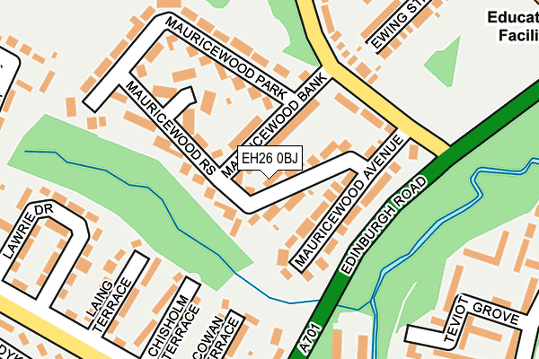EH26 0BJ map - OS OpenMap – Local (Ordnance Survey)