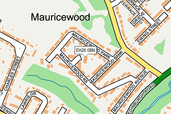 EH26 0BN map - OS OpenMap – Local (Ordnance Survey)