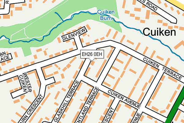EH26 0EH map - OS OpenMap – Local (Ordnance Survey)
