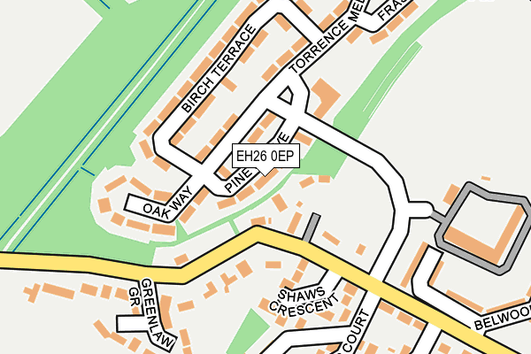 EH26 0EP map - OS OpenMap – Local (Ordnance Survey)