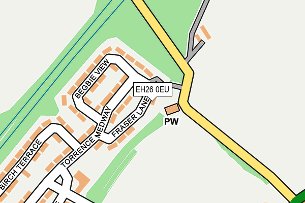 EH26 0EU map - OS OpenMap – Local (Ordnance Survey)