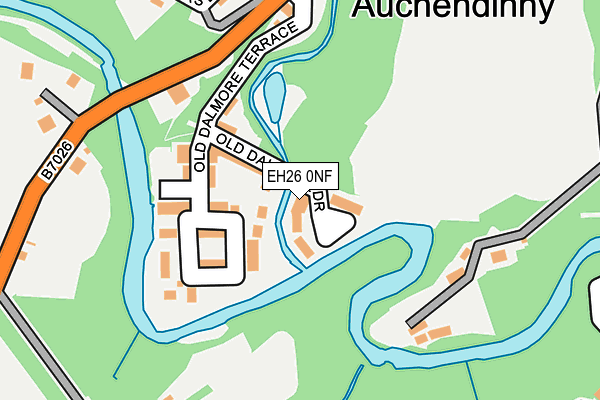 EH26 0NF map - OS OpenMap – Local (Ordnance Survey)