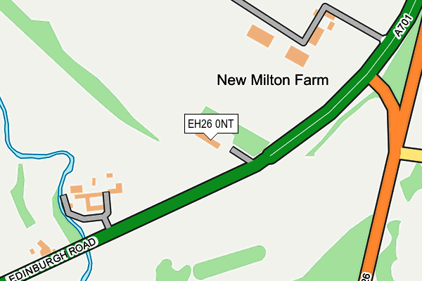 EH26 0NT map - OS OpenMap – Local (Ordnance Survey)