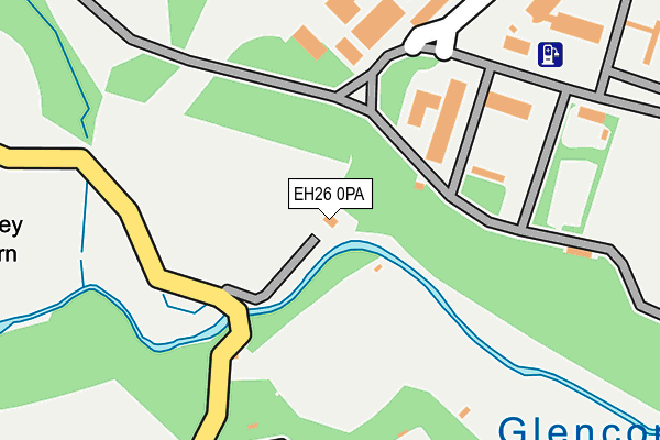 EH26 0PA map - OS OpenMap – Local (Ordnance Survey)