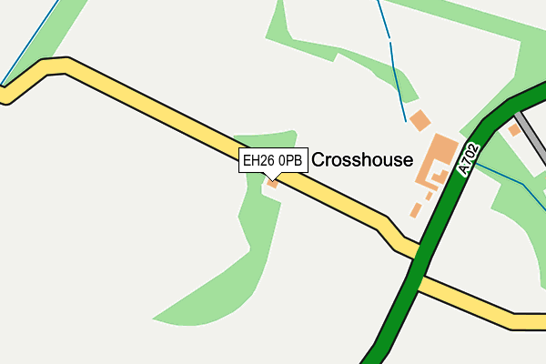 EH26 0PB map - OS OpenMap – Local (Ordnance Survey)