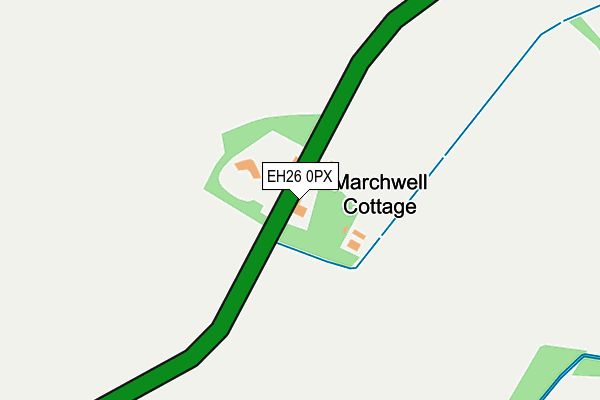 EH26 0PX map - OS OpenMap – Local (Ordnance Survey)