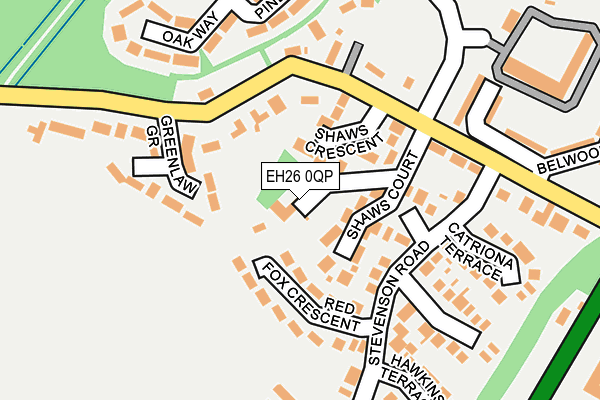 EH26 0QP map - OS OpenMap – Local (Ordnance Survey)