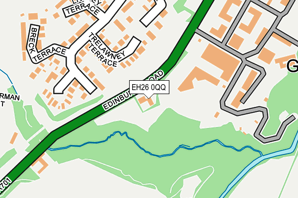 EH26 0QQ map - OS OpenMap – Local (Ordnance Survey)
