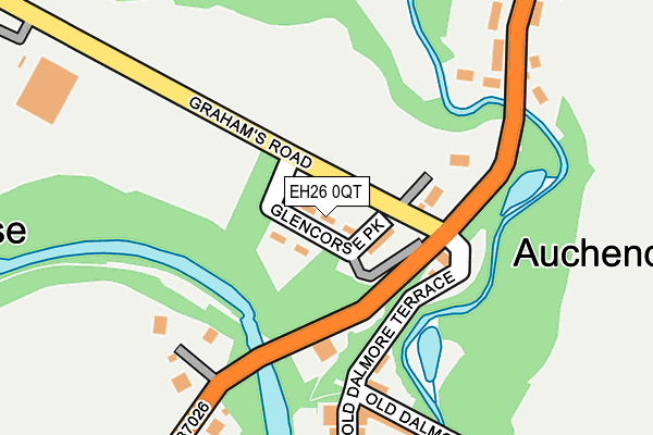 EH26 0QT map - OS OpenMap – Local (Ordnance Survey)