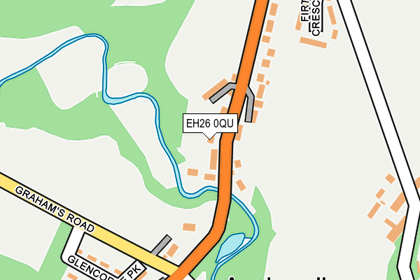 EH26 0QU map - OS OpenMap – Local (Ordnance Survey)