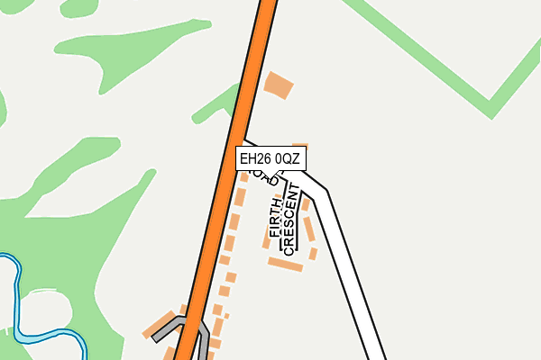 EH26 0QZ map - OS OpenMap – Local (Ordnance Survey)