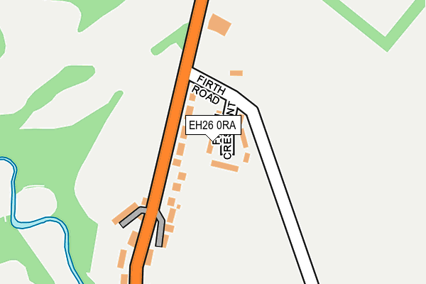 EH26 0RA map - OS OpenMap – Local (Ordnance Survey)