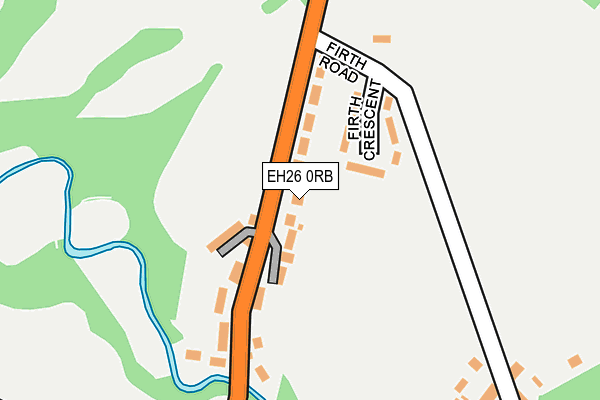 EH26 0RB map - OS OpenMap – Local (Ordnance Survey)