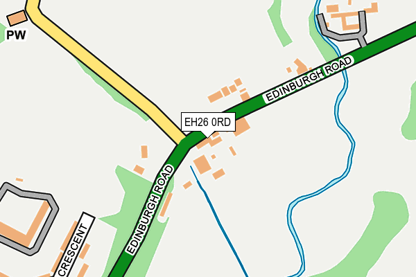 EH26 0RD map - OS OpenMap – Local (Ordnance Survey)