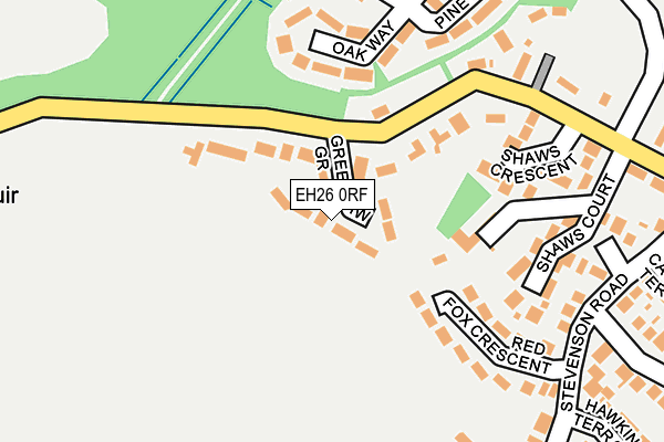 EH26 0RF map - OS OpenMap – Local (Ordnance Survey)