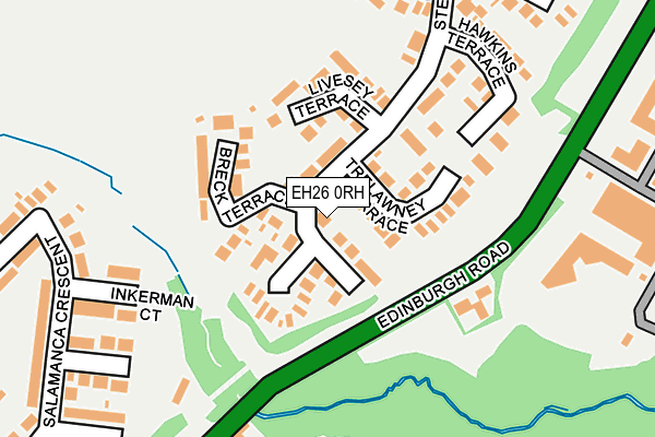 EH26 0RH map - OS OpenMap – Local (Ordnance Survey)