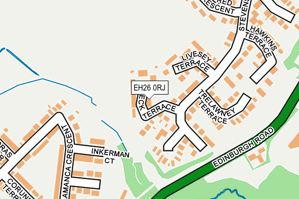 EH26 0RJ map - OS OpenMap – Local (Ordnance Survey)