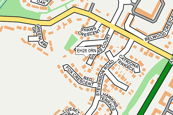 EH26 0RN map - OS OpenMap – Local (Ordnance Survey)
