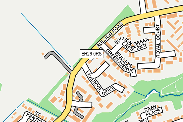 EH26 0RS map - OS OpenMap – Local (Ordnance Survey)