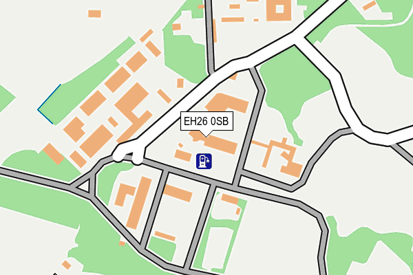 EH26 0SB map - OS OpenMap – Local (Ordnance Survey)
