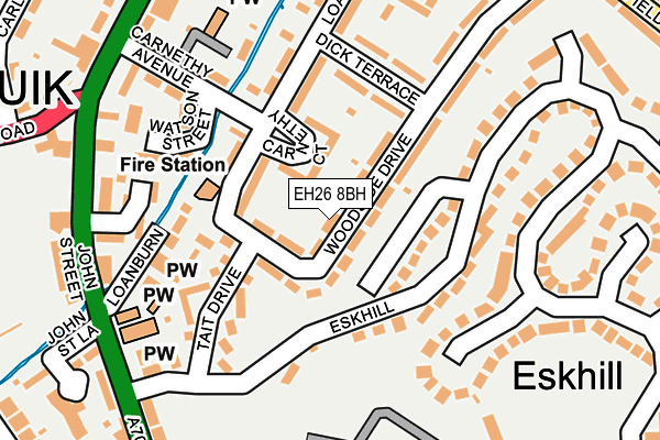 EH26 8BH map - OS OpenMap – Local (Ordnance Survey)