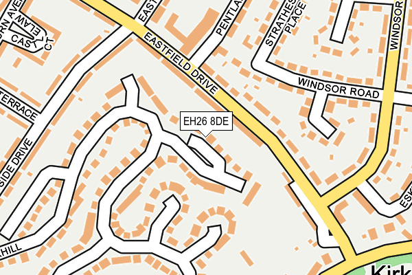 EH26 8DE map - OS OpenMap – Local (Ordnance Survey)