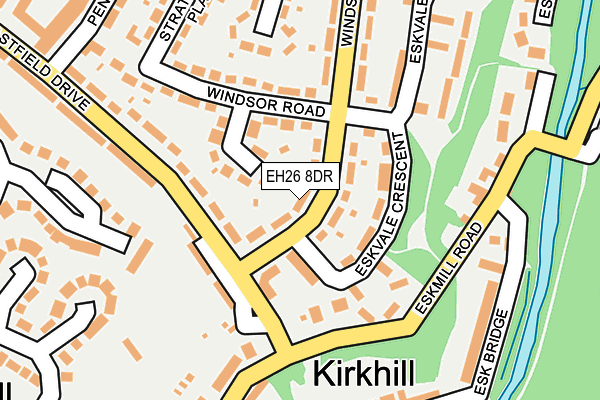 EH26 8DR map - OS OpenMap – Local (Ordnance Survey)