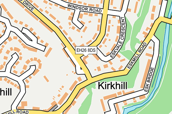 EH26 8DS map - OS OpenMap – Local (Ordnance Survey)