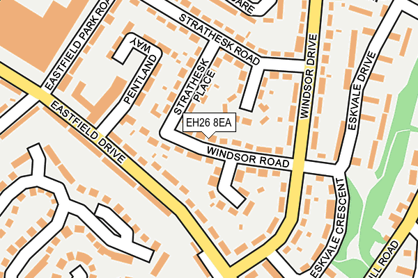 EH26 8EA map - OS OpenMap – Local (Ordnance Survey)
