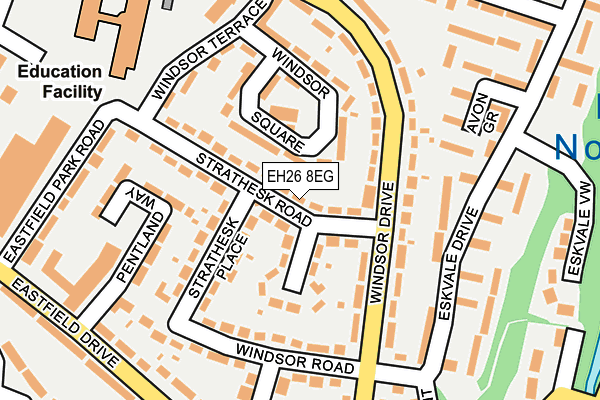 EH26 8EG map - OS OpenMap – Local (Ordnance Survey)