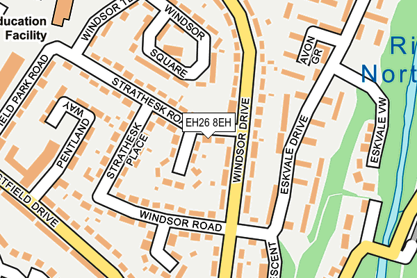 EH26 8EH map - OS OpenMap – Local (Ordnance Survey)