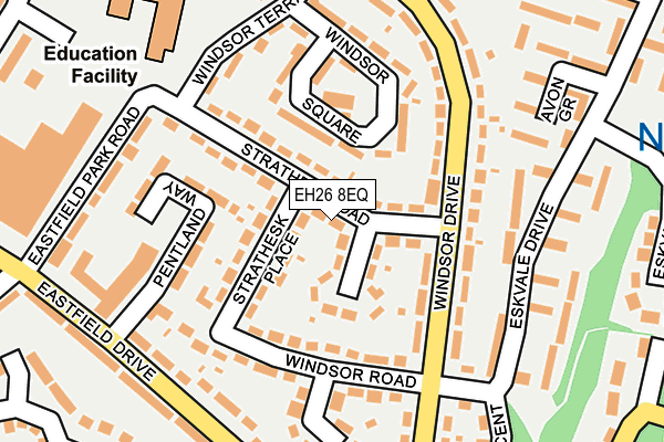 EH26 8EQ map - OS OpenMap – Local (Ordnance Survey)