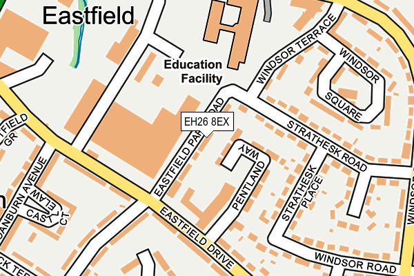 EH26 8EX map - OS OpenMap – Local (Ordnance Survey)