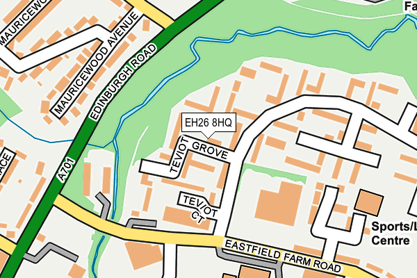 EH26 8HQ map - OS OpenMap – Local (Ordnance Survey)