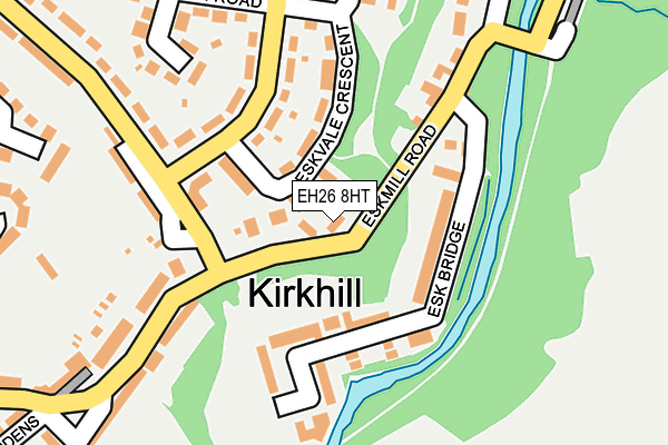 EH26 8HT map - OS OpenMap – Local (Ordnance Survey)